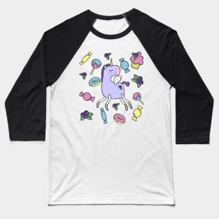 Blueberry Unicorn Baseball T-Shirt